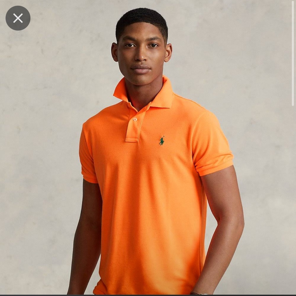 Ralph Lauren Polo size M custom fit Long, gently used Orange